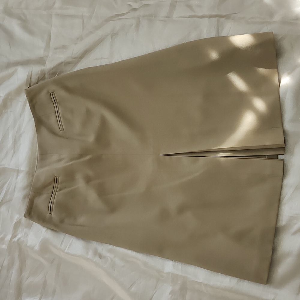 Talbots Stunning Like New Pro Clean Classic Tan Wool Riding Skirt, 6, $50